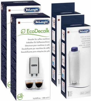 De'Longhi Pflegeset Delonghi Entkalker SER 3018 500ml / Delonghi Wasserfilter SER 3017
