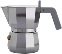 Alessi DC06/1, Alessi Moka, Mokka-Kanne, 0,07 l, Grau, Aluminium, 1 Tassen, 70 mm