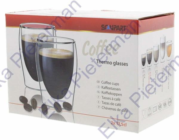 SCANPART Thermo Kaffeeglas 200 ml 2er Set