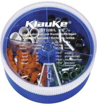 Klauke ST32B Aderendhülsen-Sortiment 4mm2 16mm2 Orange, Grün, Braun, Elfenbein 1 Teile