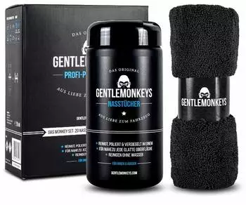 Gentlemonkeys Fahrzeugreiniger-Set (20 T&uuml;cher)