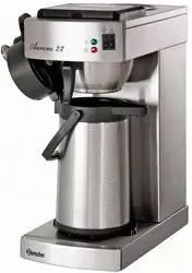 Bartscher Kaffeeautomat Thermo,1,9l Aurora 22 190187, 190187 Filterkaffeemaschine, Farbe: silber, Variante: Aurora, 12 Tassen