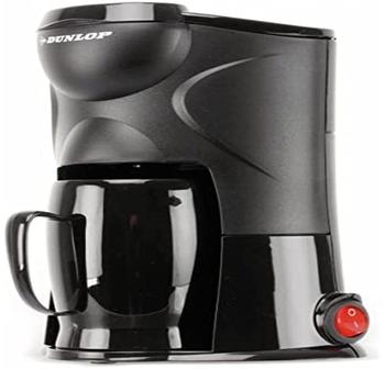 Dunlop - 1-Tassen-Kaffeemaschine 170W | Dauerfilter | ideale Reise-Kaffeemaschine | Anschluss an Zigarettenanzünder |für PKW, LKW, Wohnmobil | mi...