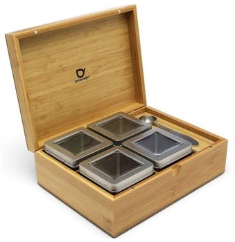 Bredemeijer Teebox mit 4 Teedosen & Teemaßlöffel 184010