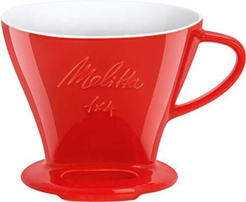 Melitta 219032 Filter Porzellan-Kaffeefilter Gr&ouml;&szlig;e 1x4 Rot