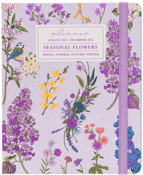 Kokonote Weekly Planner 2022/2023 Premium 17 months Seasonal Flowers