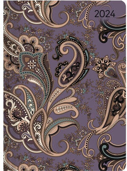 Alpha Edition Ladytimer Paisley 2024 Taschenkalender A6 10,7x15,2 cm
