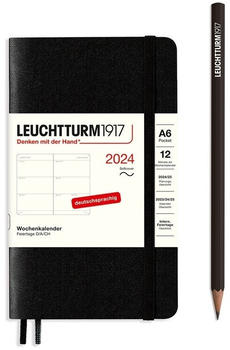 Leuchtturm1917 Pocket 2024 A6 Softcover Schwarz (367677)