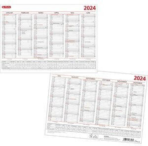 Herlitz Tafelkalender 2024 6 Monate auf 1 Seite A4