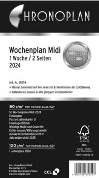 Chronoplan Midi 2024 1 Woche/2 Seiten (50254)