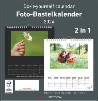 Alpha Edition Foto-Bastelkalender 2024