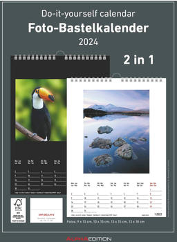Alpha Edition Foto-Bastelkalender A4 2024