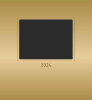 Alpha Edition Foto-Bastelkalender gold A4 2024
