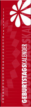 Alpha Edition Geburtstagskalender Mini 2024