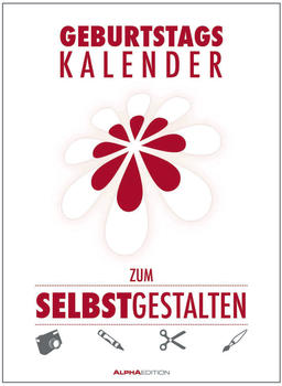 Alpha Edition Geburtstagskalender zum Selbstgestalten 2024