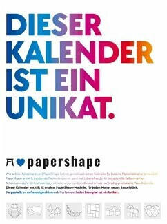 Ackermann Kunstverlag PaperShape - Dieser Kalender ist ein Unikat - Immerwährender Kalender