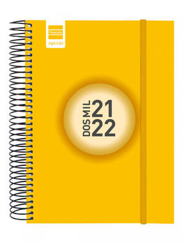 Finocam School Calendar 2021-22 Espir Color E10 D/P Catalan Yellow