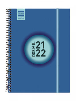 Finocam School Calendar 2021-22 Espir Label E10 W/2P Catalan Blue