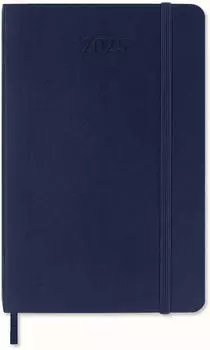 Moleskine Wochen-Notizkalender Pocket 2025 Softcover Saphirblau
