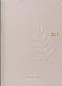 Brunnen Buchkalender 796 A5 Naturkarton-Einband 1 Woche/2 Seiten hanf 2025