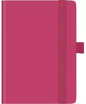 Brunnen Taschenkalender Kompagon 10x14cm PU-Einband pink Kalendarium 2025