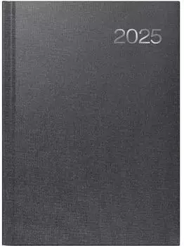 Brunnen Buchkalender 763 21x29cm 1 Woche/2 Seiten schwarz 2025