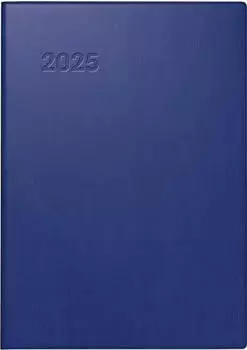 Brunnen Taschenkalender 713 7x10cm 1 Woche/2 Seiten Kunststoff dunkelblau 2025