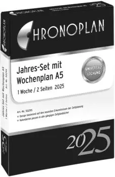 Chronoplan Kalendereinlage 2025 Jahres-Set mit Tagesplänen A5 Set