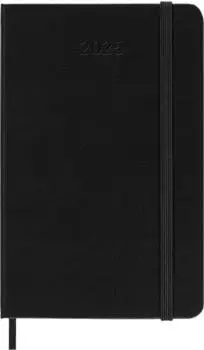 Moleskine Weekly Horizontal Diary/Planner Pocket 2025 Hardcover Englisch schwarz