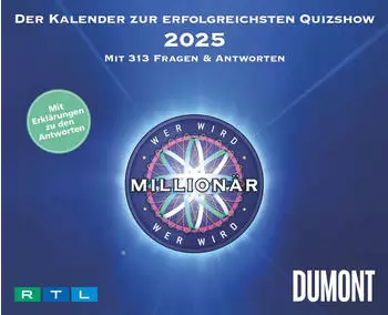 DuMont Wer wird Millionär 2025 Tagesabreißkalender 14,5x11,8cm