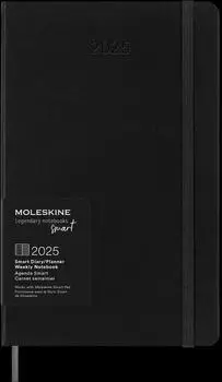 Moleskine Smart Diary/Planner Weekly Notebook 2025 A5 schwarz
