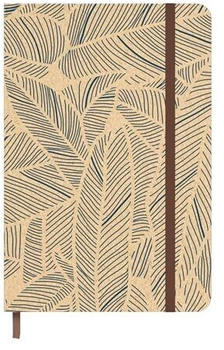 Idena Taschenkalender 2025 9 x 14 cm Blättermotiv Hellbraun (11177)