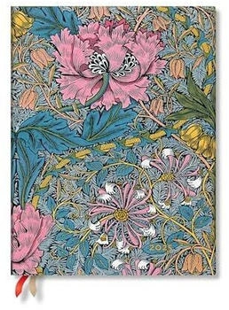 Paperblanks 12-Monatskalender 2025 Mini Morris Heckenkirsche Pink