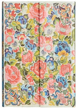 Paperblanks 18-Monatskalender 2025 Birnengarten Mini Horizontal