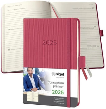 sigel Conceptum 2025 A6 rot Hardcover (C2571)