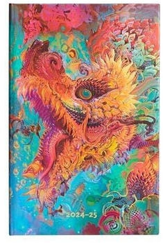 Paperblanks Monatskalender 2025 Humming Dragon Maxi Vertikal