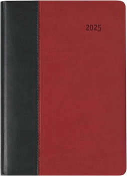 Zettler Buchkalender 878 2025 15x21cm 1 Tag/1 Seite Fire schwarz-rot