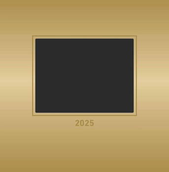 Alpha Edition Foto-Bastelkalender 1 Monat / 1 Seite 21x29,7cm 2025 Gold