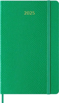 Moleskine 12 Monate Wochen Notizkalender 2025 L/A5 Liniert Weicher Einband Mamba Grün