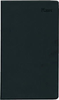 Zettler Taschenplaner 540 2025 9,5x16cm 1 Woche/1 Seite schwarz