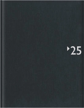 Zettler Wochenbuch 739 Leinen 2025 Register 21x26,5cm 1 Woche/2 Seiten anthrazit