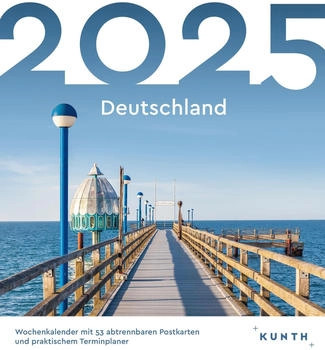 Kunth Verlag Deutschland Postkartenkalender 2025