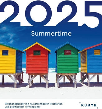 Kunth Verlag Summertime Postkartenkalender 2025
