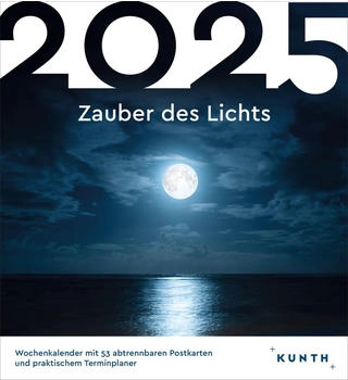 Kunth Verlag Zauber des Lichts Postkartenkalender 2025