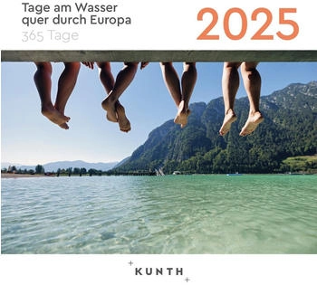 Kunth Verlag Abreißkalender Tage am Wasser quer durch Europa 2025