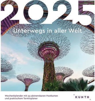 Kunth Verlag Postkartenkalender Unterwegs in aller Welt 2025