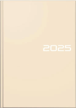 Brunnen Buchkalender 2025 A5 1 Tag/ Seite Balacron sand