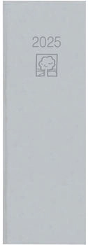 Zettler Tagevormerkbuch 801 2025 10,4x29,6cm 2 Tage/1 Seite Recycling grau