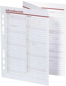 bsb-obpacher Kalendereinlage Manger 12 Monate / 2 Seiten 145x209mm 2025 (02-0570)