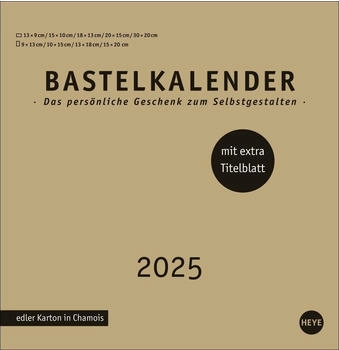 Heye Premium-Bastelkalender gold groß 2025